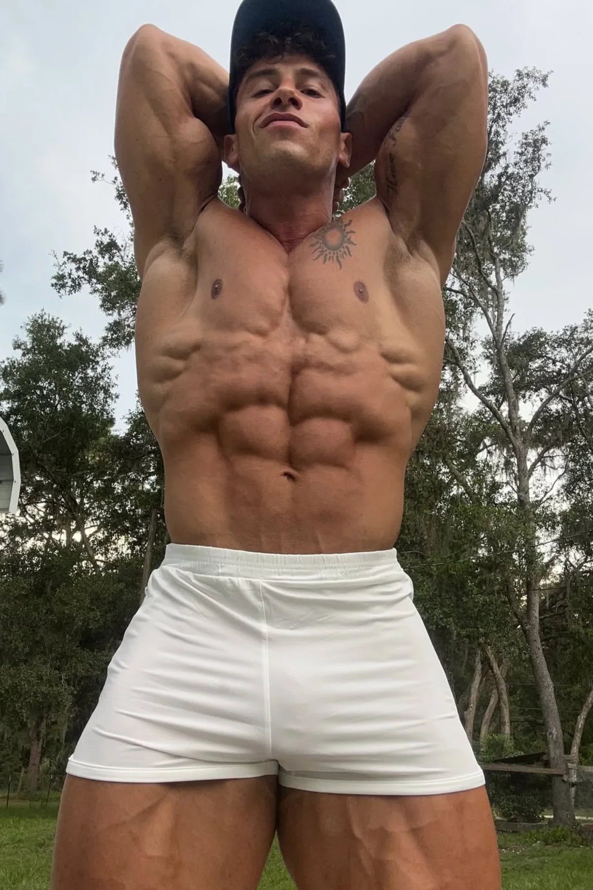 2.5" Side Split Booty Shorts - White - Image 2