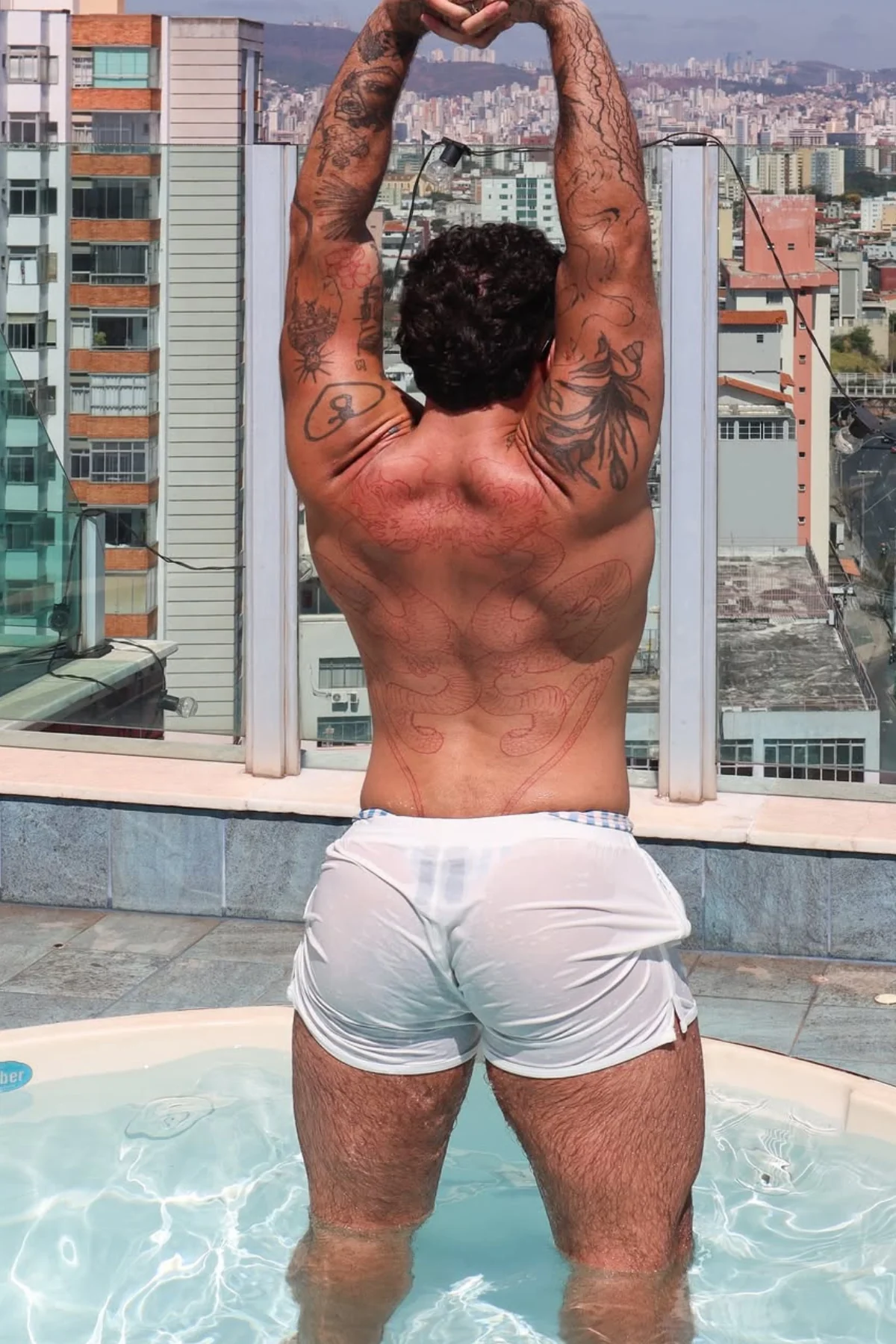 2.5" Side Split Booty Shorts - White - Image 8