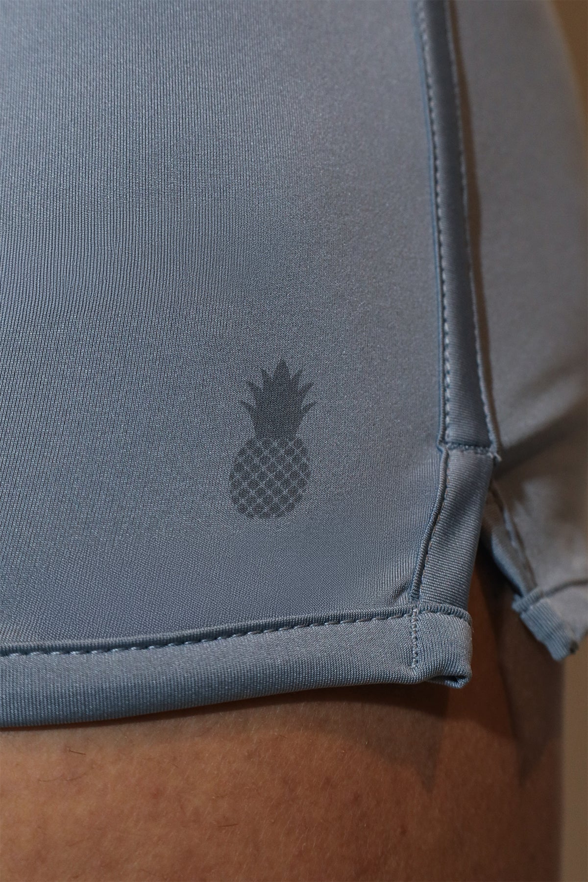 2" Side Split Booty Shorts - Glacier Grey - Image 2
