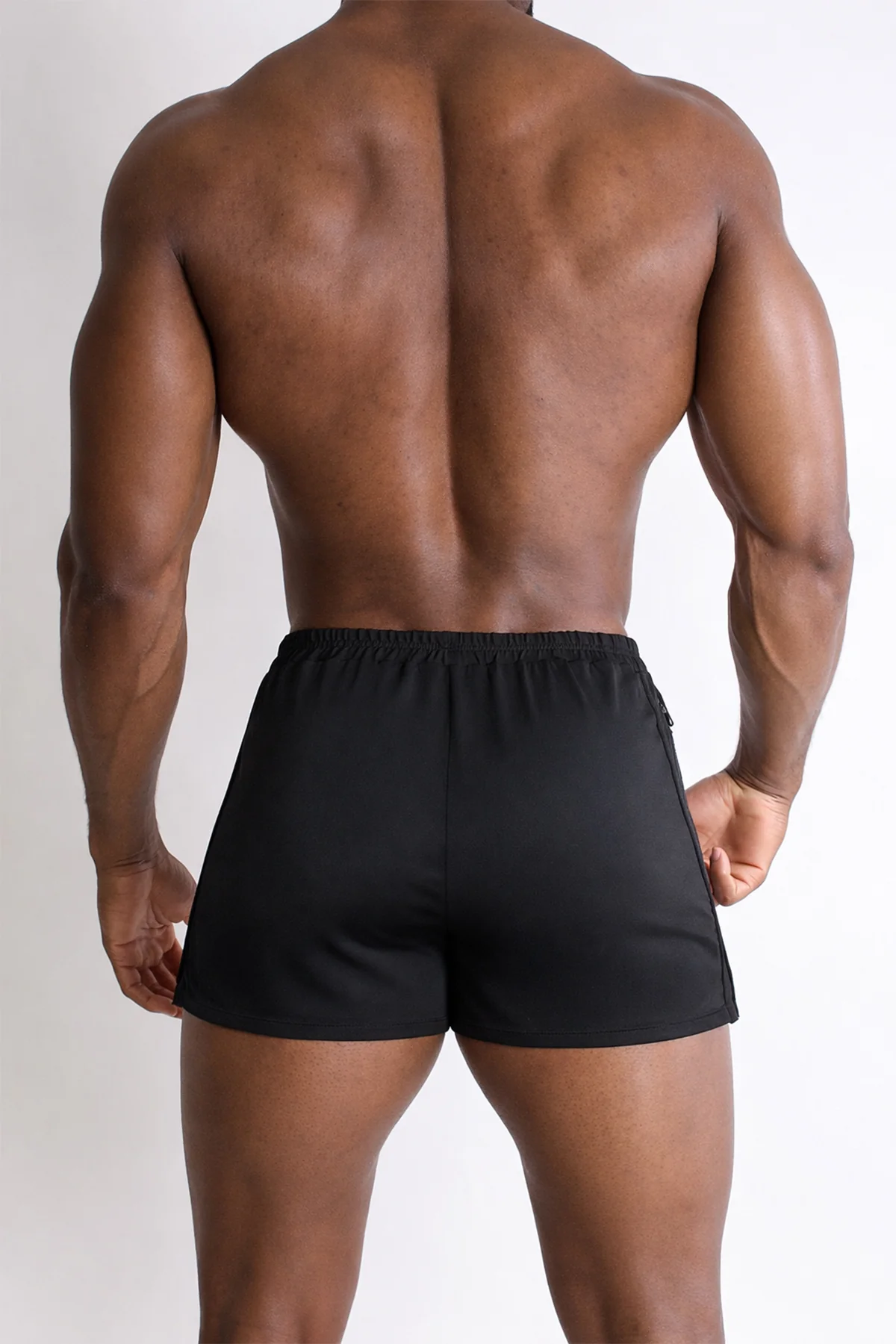 2" Side Split Booty Shorts - Midnight Black - Image 8