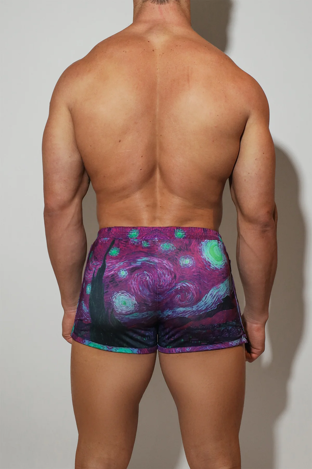 2" Side Split Booty Shorts - Starry Night - Image 6