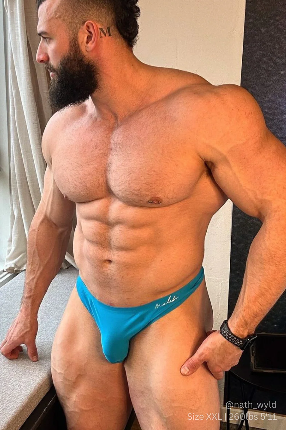 After-Hours Silky Seamless Briefs - Neon Blue - Image 3