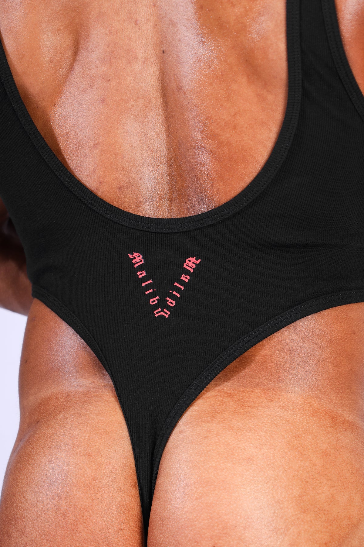 Afterglow Ribbed Bodysuit - Black - Image 5