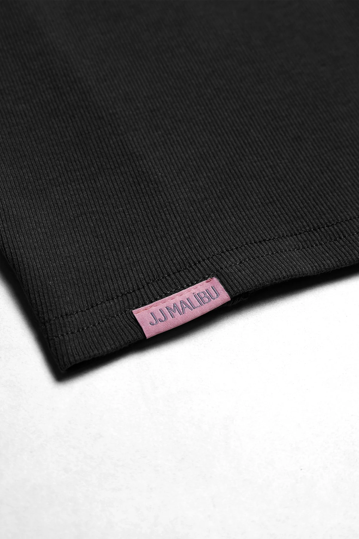Cap Sleeve Rib Knit Crop Top - Black - Image 6