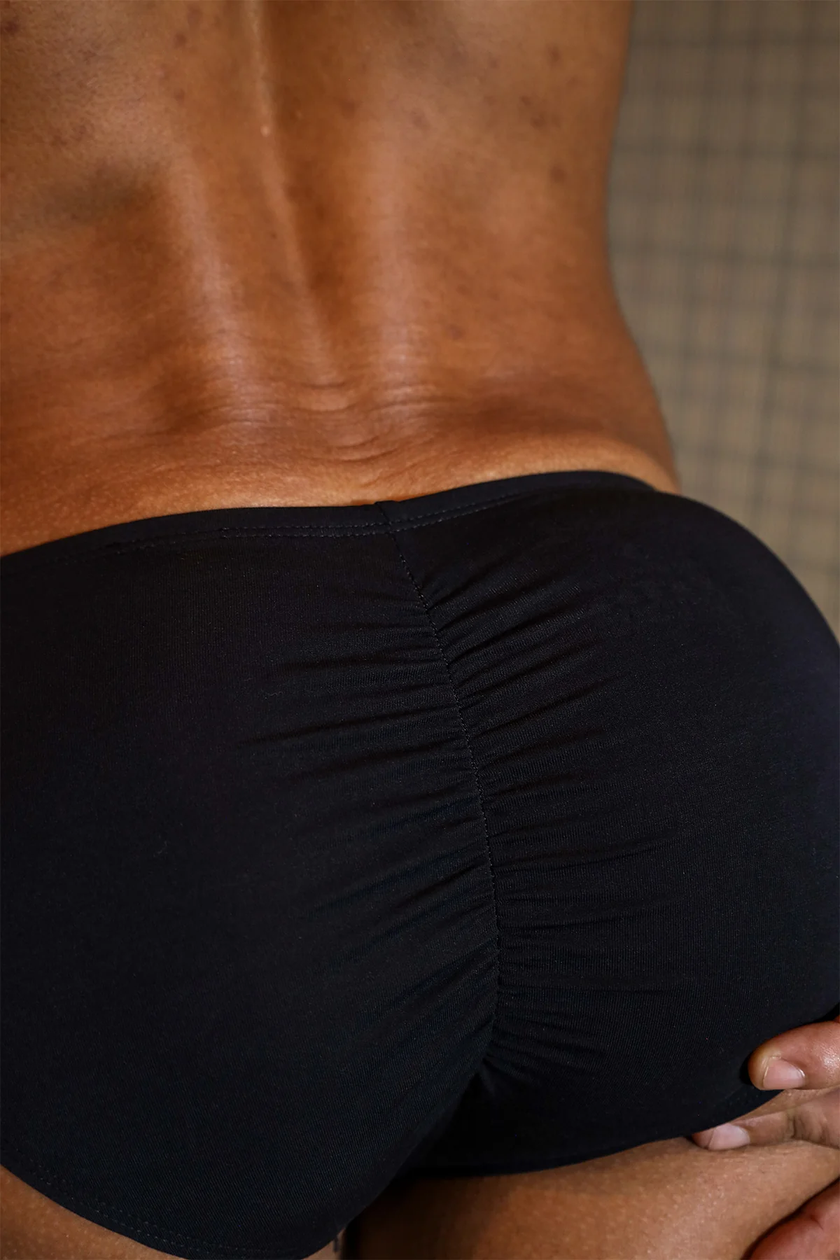 Premium Modal Scrunch-Back CHEEKY Brief - Black - Image 9