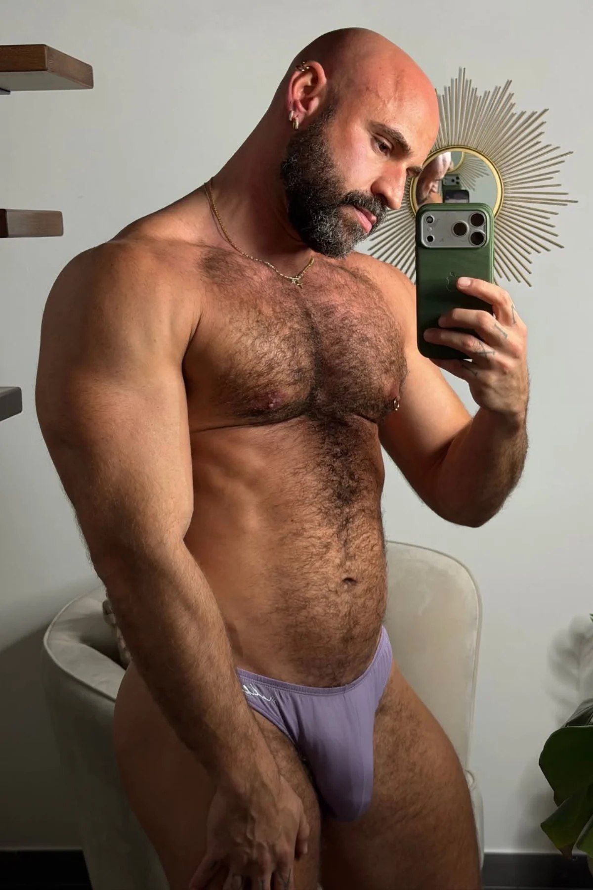 Premium Modal Scrunch-Back Thong - Dusty Lavendar - Image 6