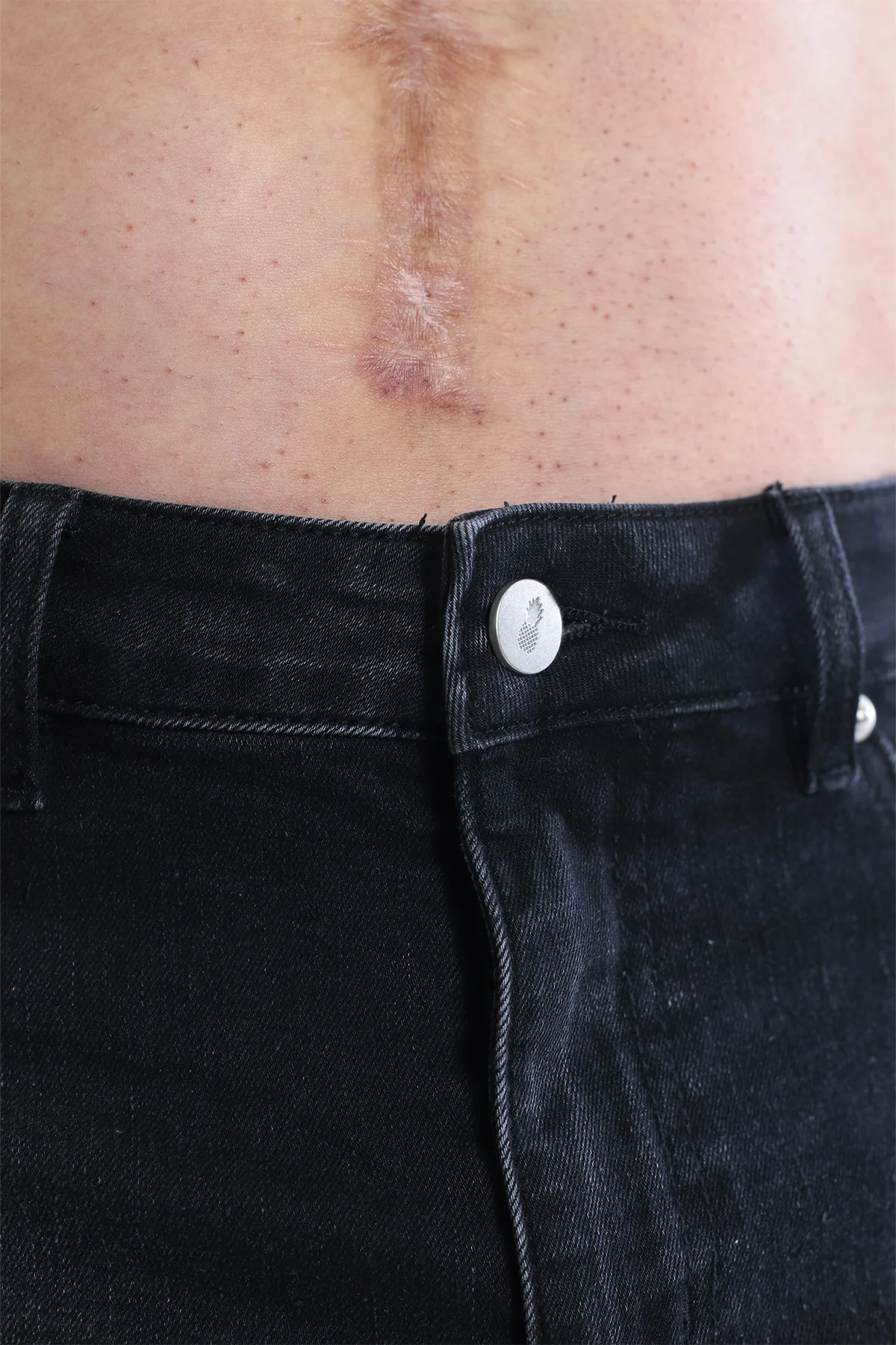 Cheeky Summer 2.5" Denim Brief Shorts - Black - Image 2