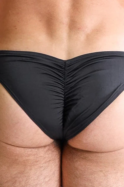 Classic Scrunch-Butt Swim Briefs - Black - Image 7