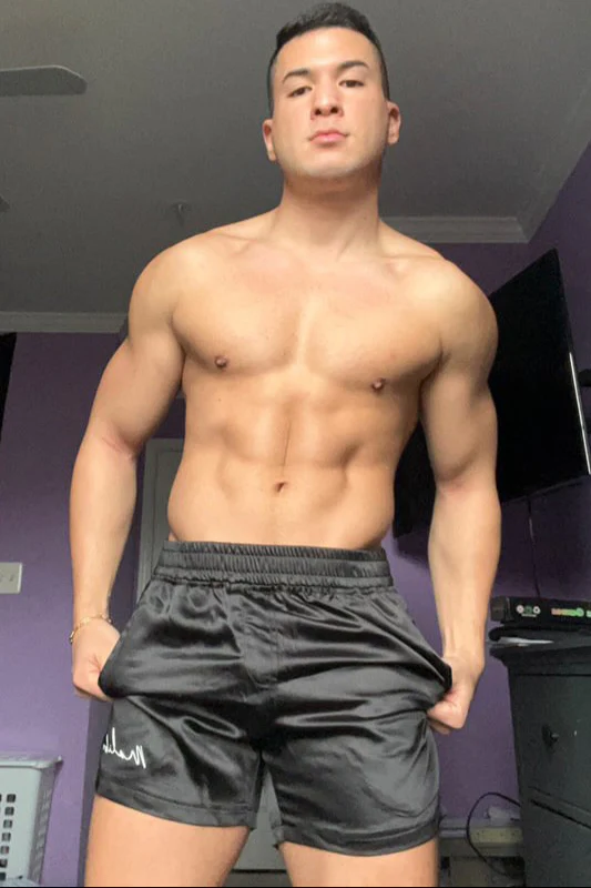 ShimmerFlex Active Shorts - Midnight Black - Image 6
