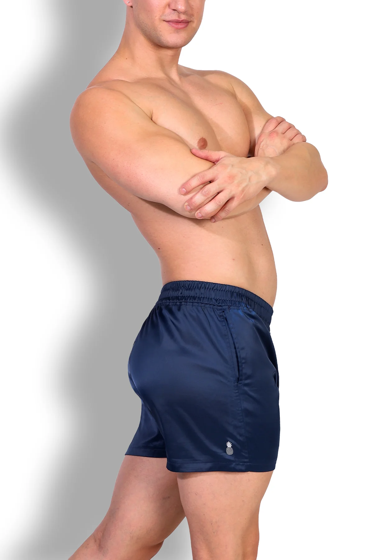 ShimmerFlex Active Shorts - Navy - Image 5