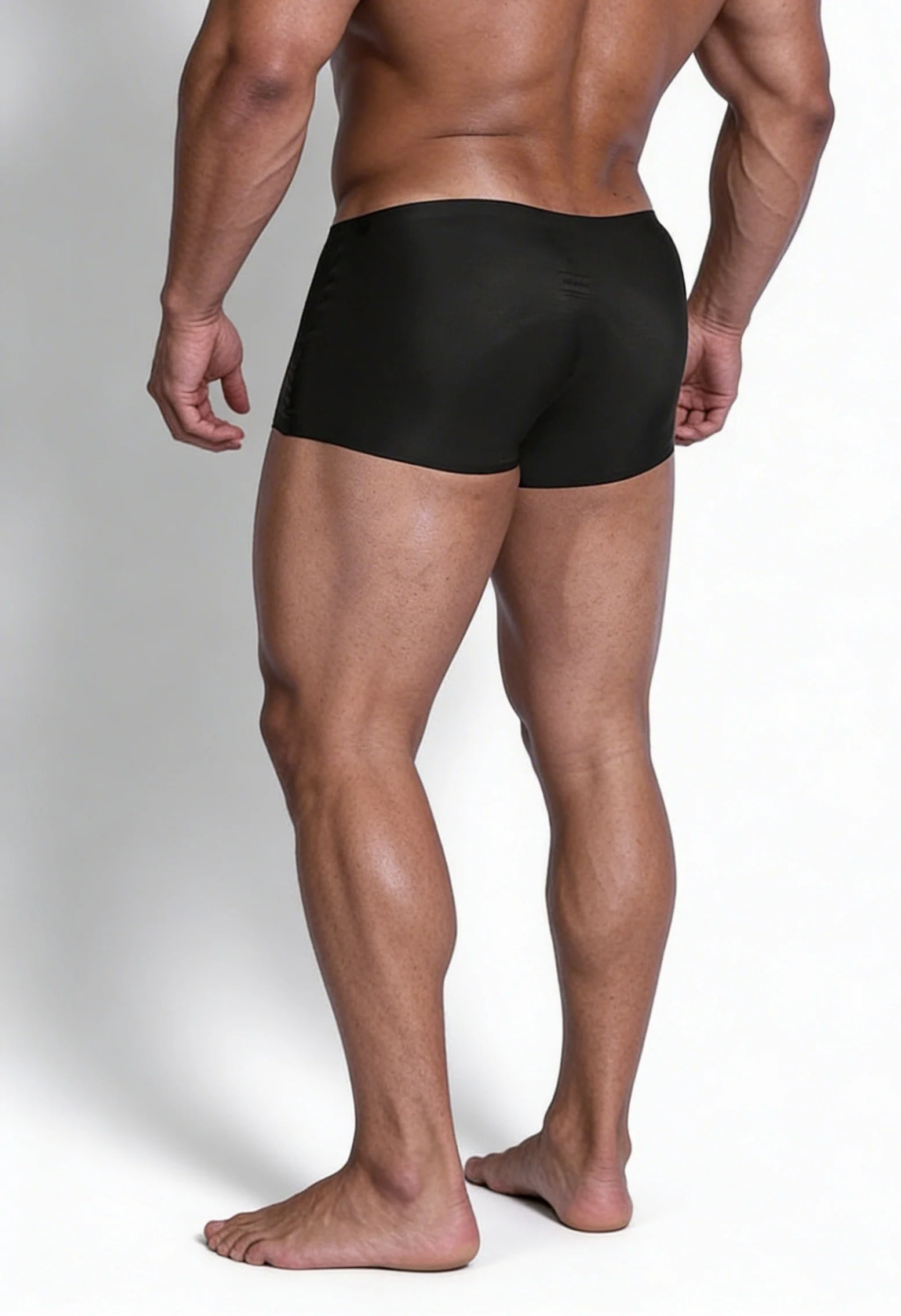 Come-Over Silky Seamless Boxer Briefs - Midnight Black - Image 2
