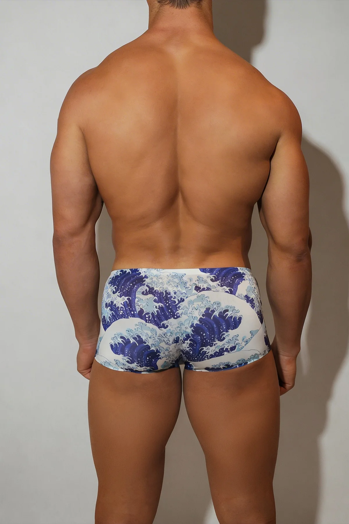 Come-Over Silky Seamless Boxer Briefs - Crashing Waves - Image 6