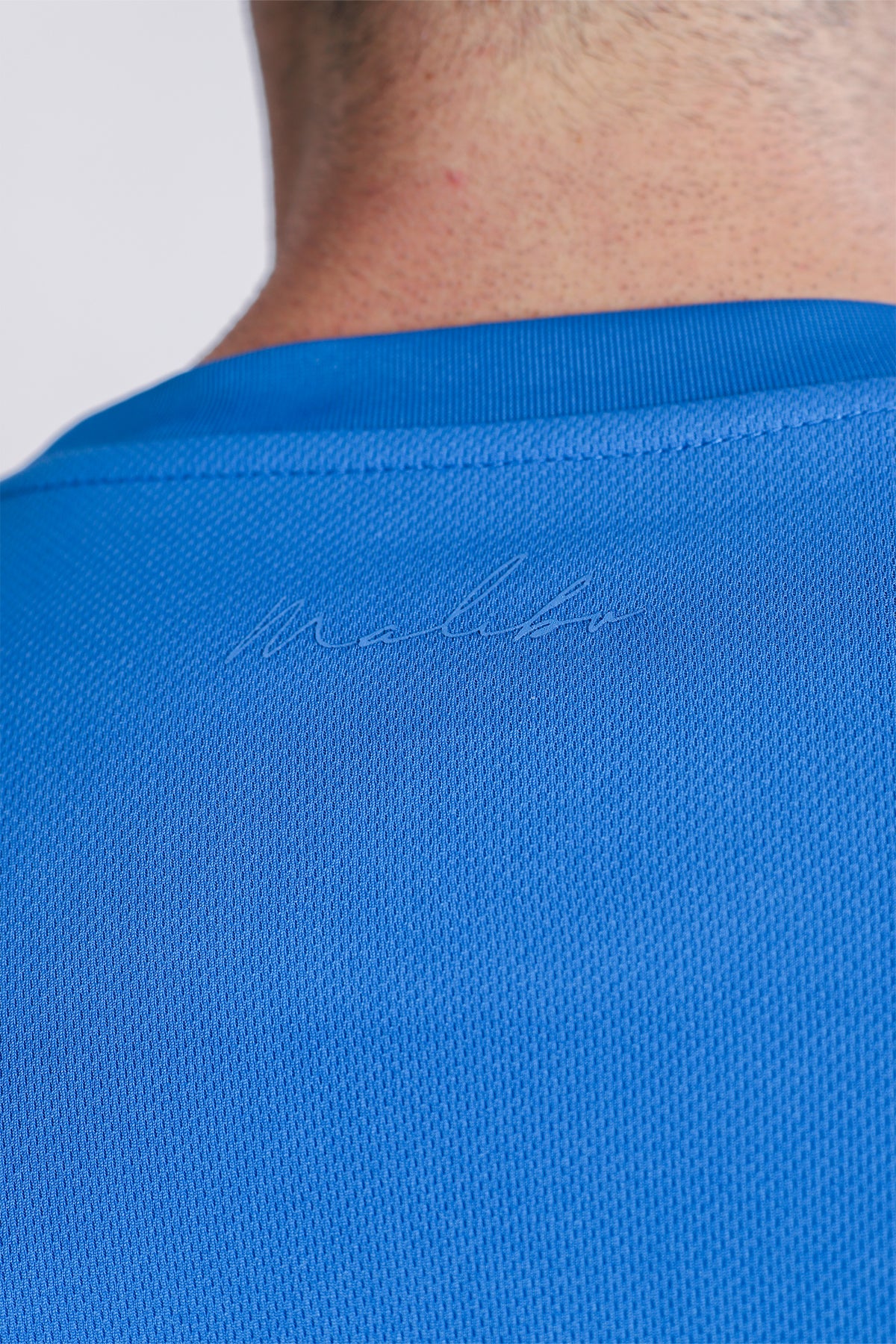 Cool-Dry Oversized Relaxed Crop Top - Blue - Image 3