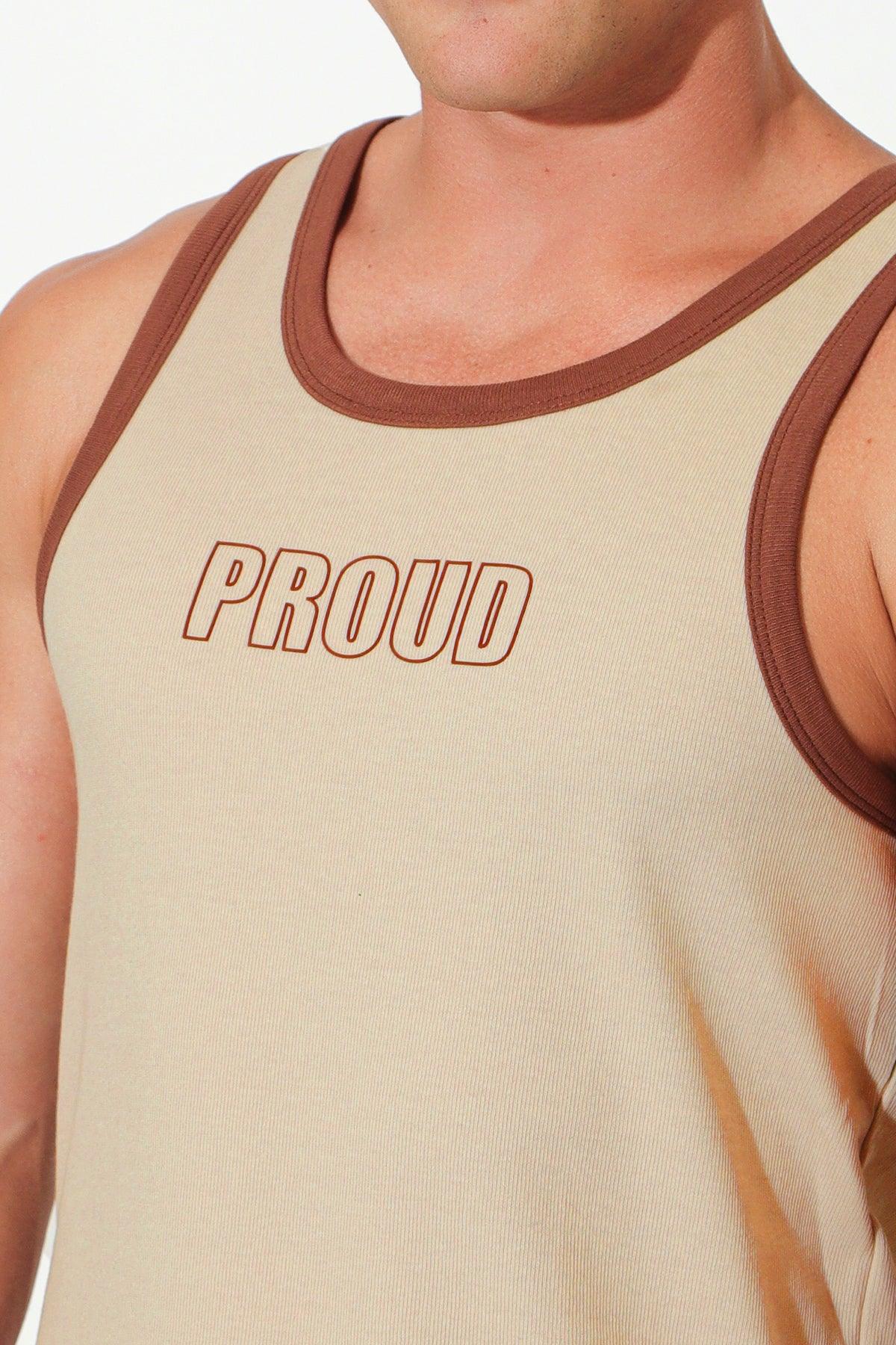 Muscle Fit Ribbed Tank - Proud - Image 4