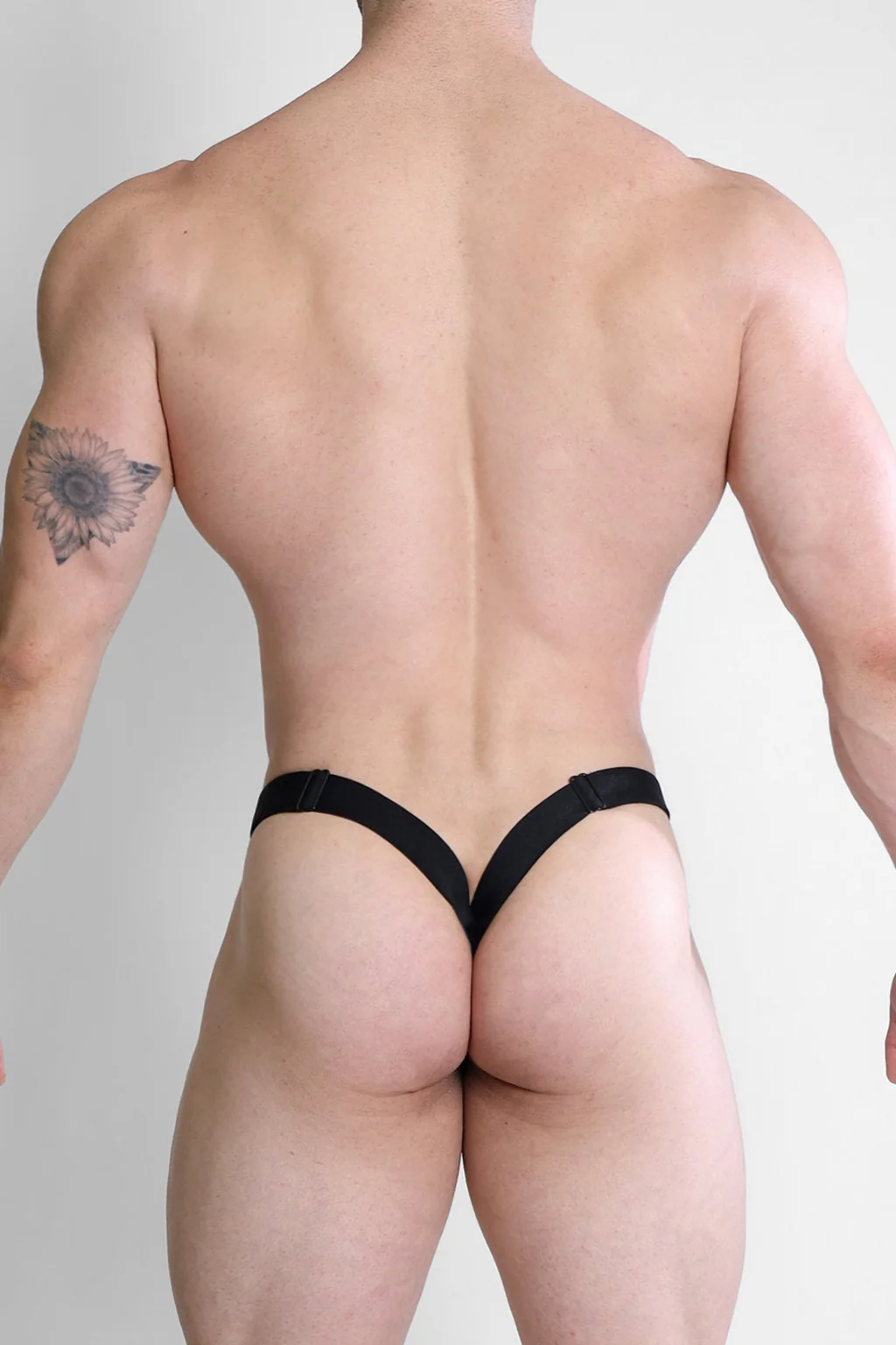 Deep Back V Jockstrap - Obsidian Black - Image 3
