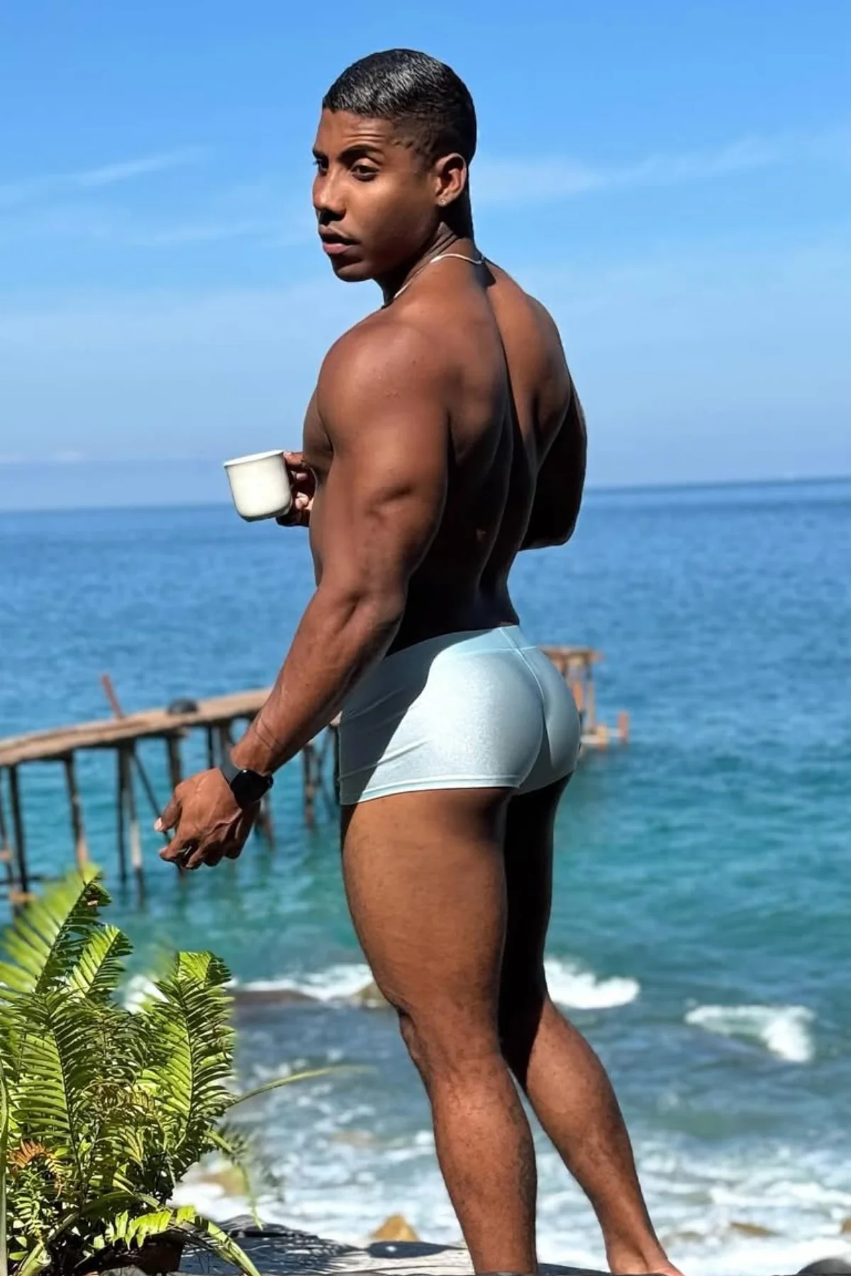 Dynamic Sheen Boxer Briefs - Arctic Blue - Image 8