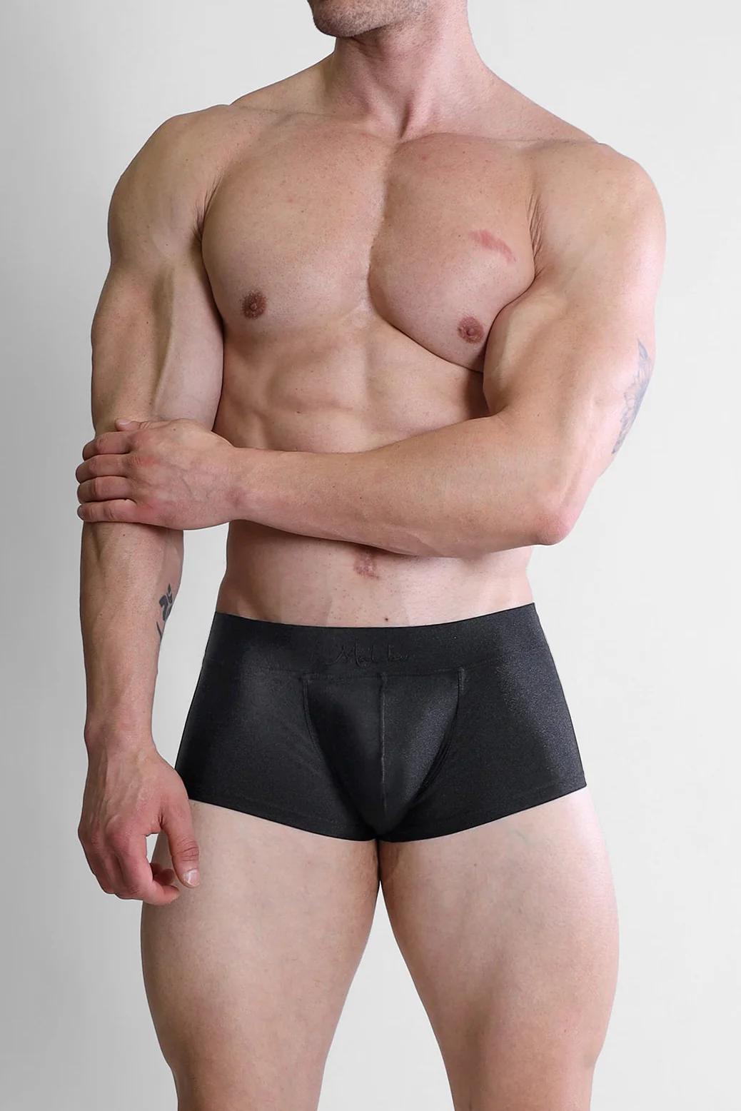 Dynamic Sheen Boxer Briefs - Midnight Black - Image 3