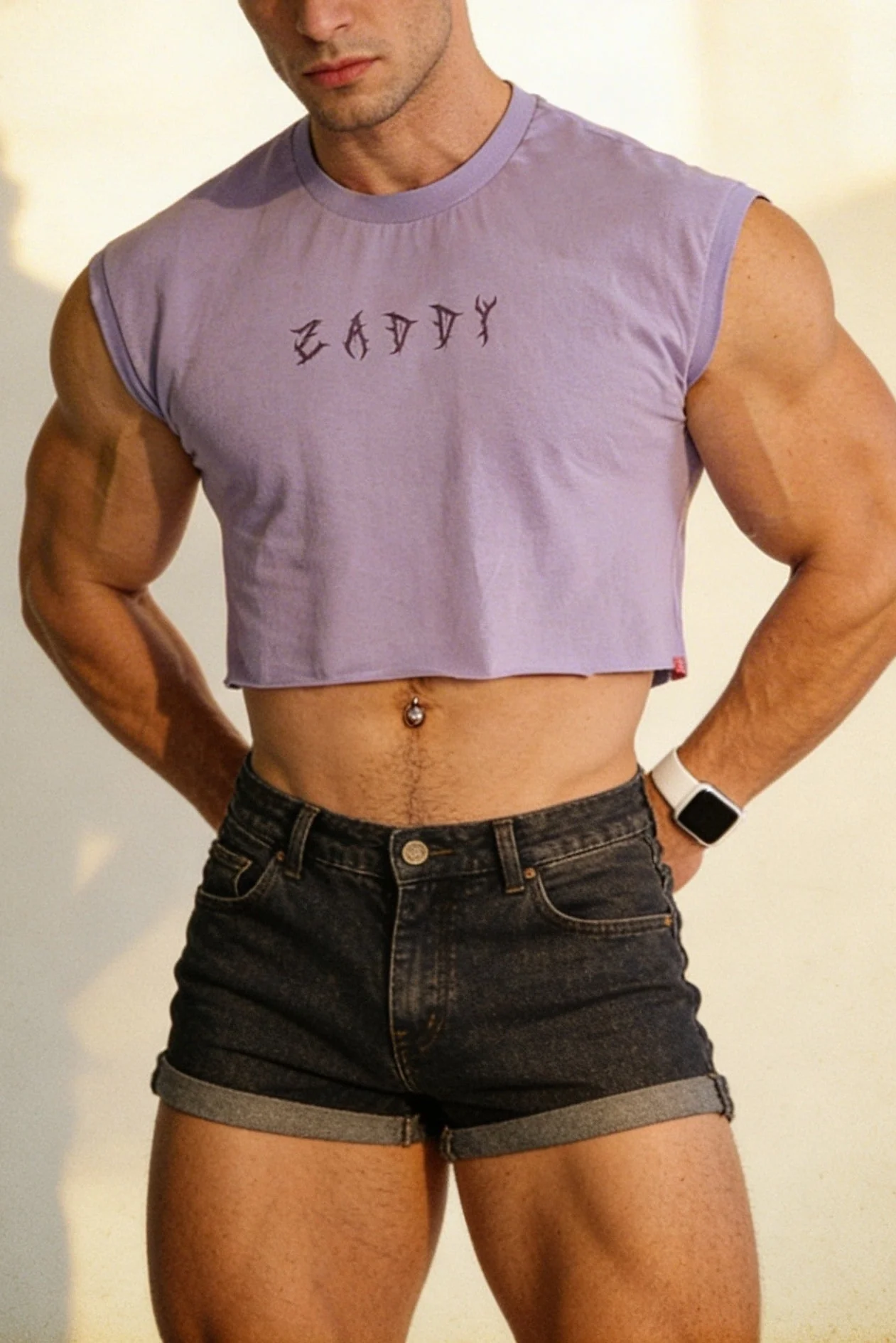 Escapism Muscle-Fit Crop Tank - Zaddy - Image 8