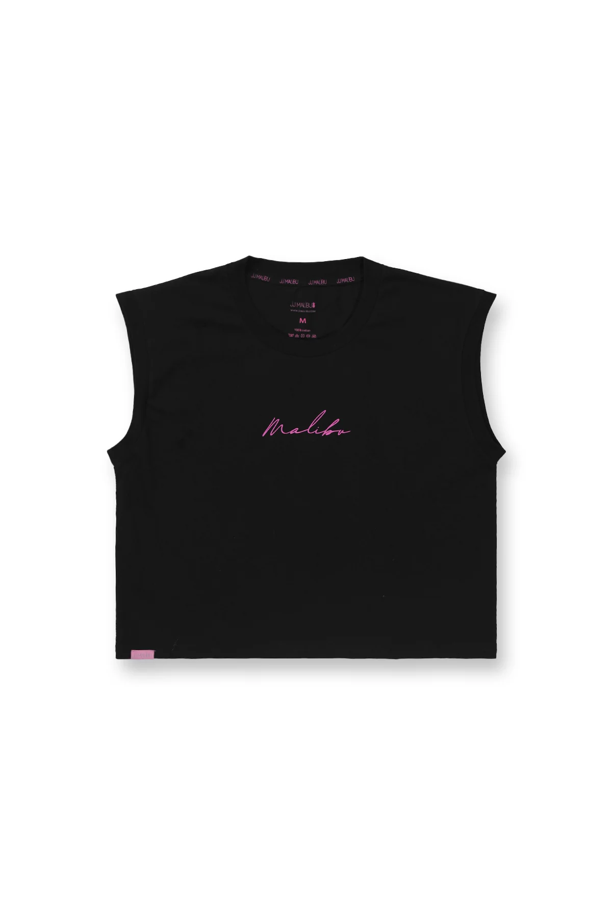 Escapism Muscle-Fit Crop Tank - JJ Hot Pink - Image 6