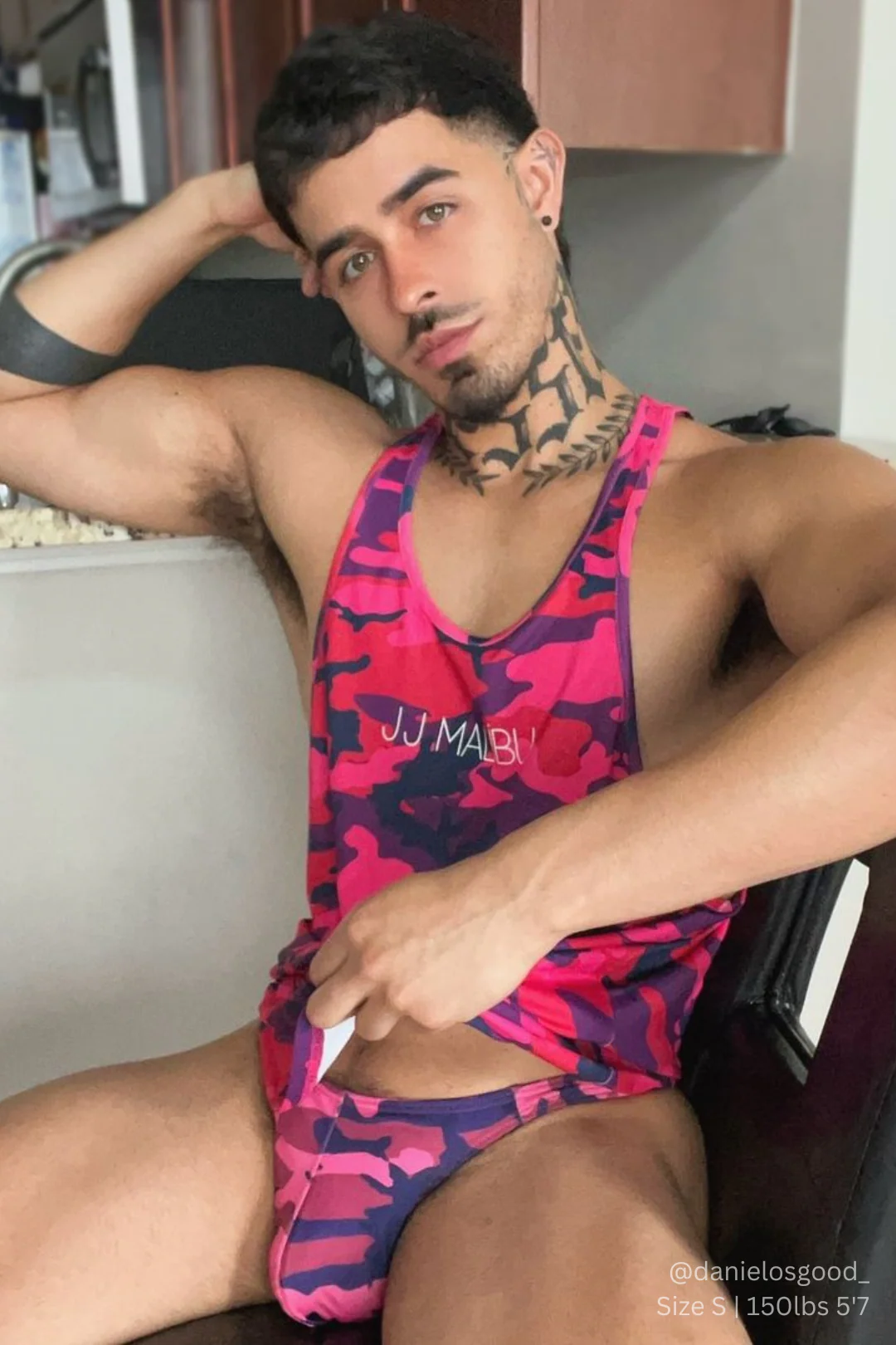 Feel-Me Scoop Bottom Tank - Purple Camo - Image 11
