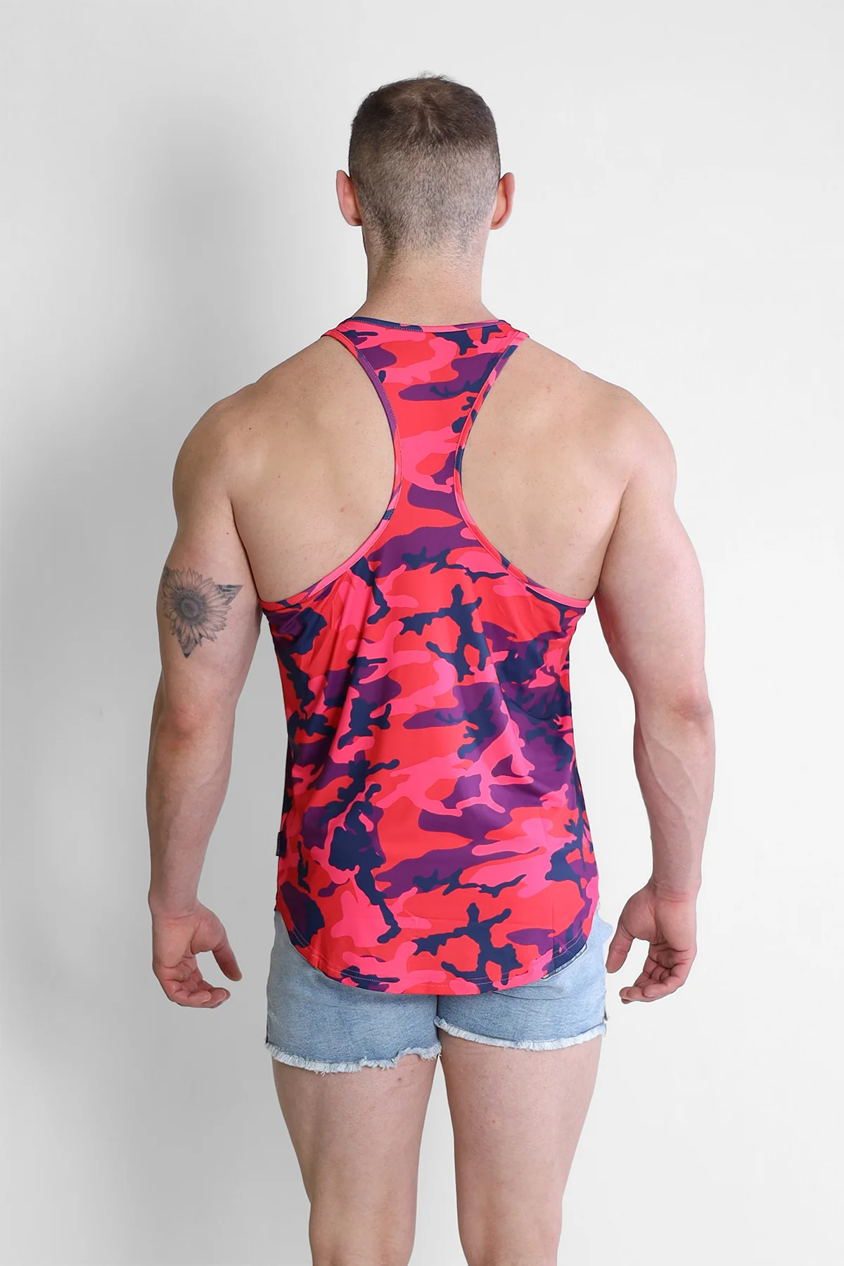 Feel-Me Scoop Bottom Tank - Purple Camo - Image 3