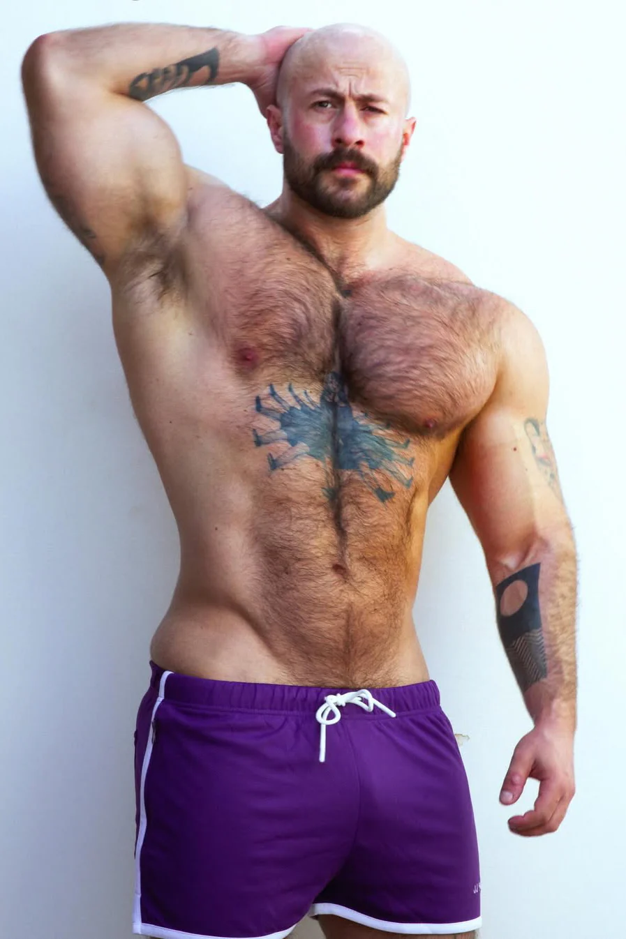 For-the-Night 2" Gym Short Shorts with Drawstring - Dark Plum - Image 10