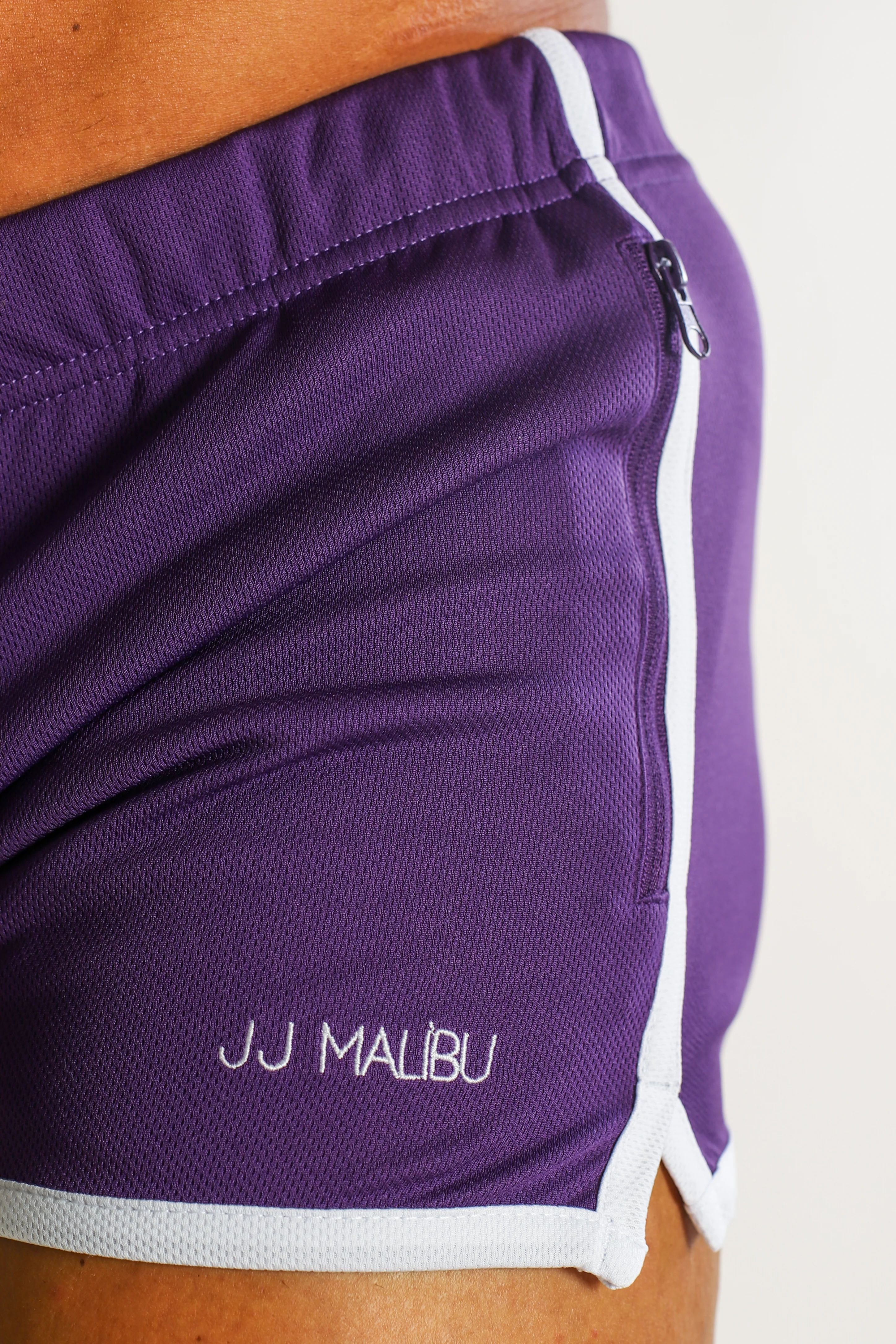 For-the-Night 2" Gym Short Shorts with Drawstring - Dark Plum - Image 4