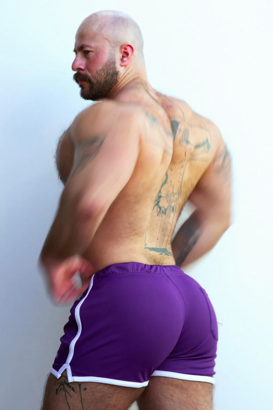 For-the-Night 2" Gym Short Shorts with Drawstring - Dark Plum - Image 8