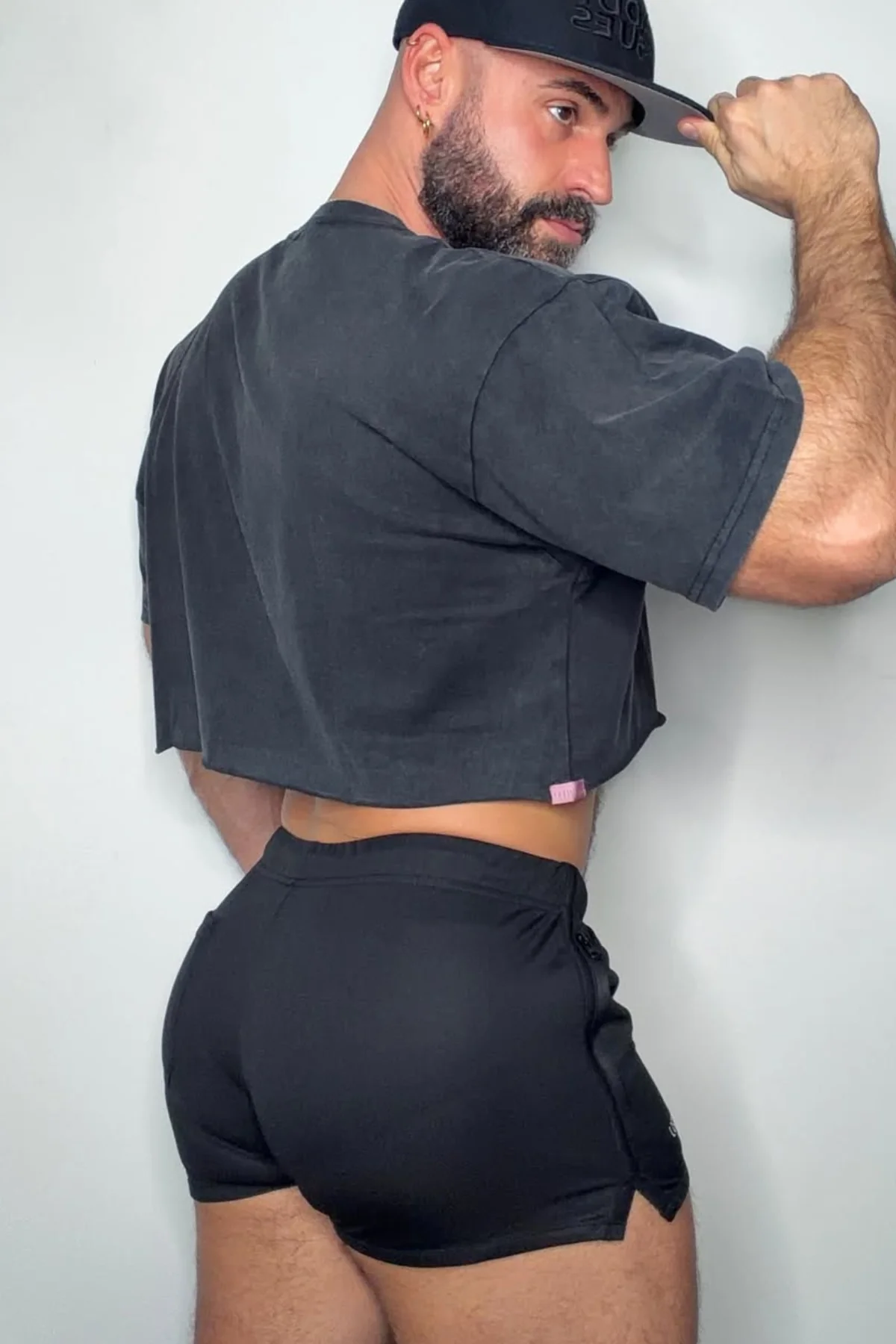 For-the-Night 2" Gym Short Shorts with Drawstring - Obsidian Black - Image 3