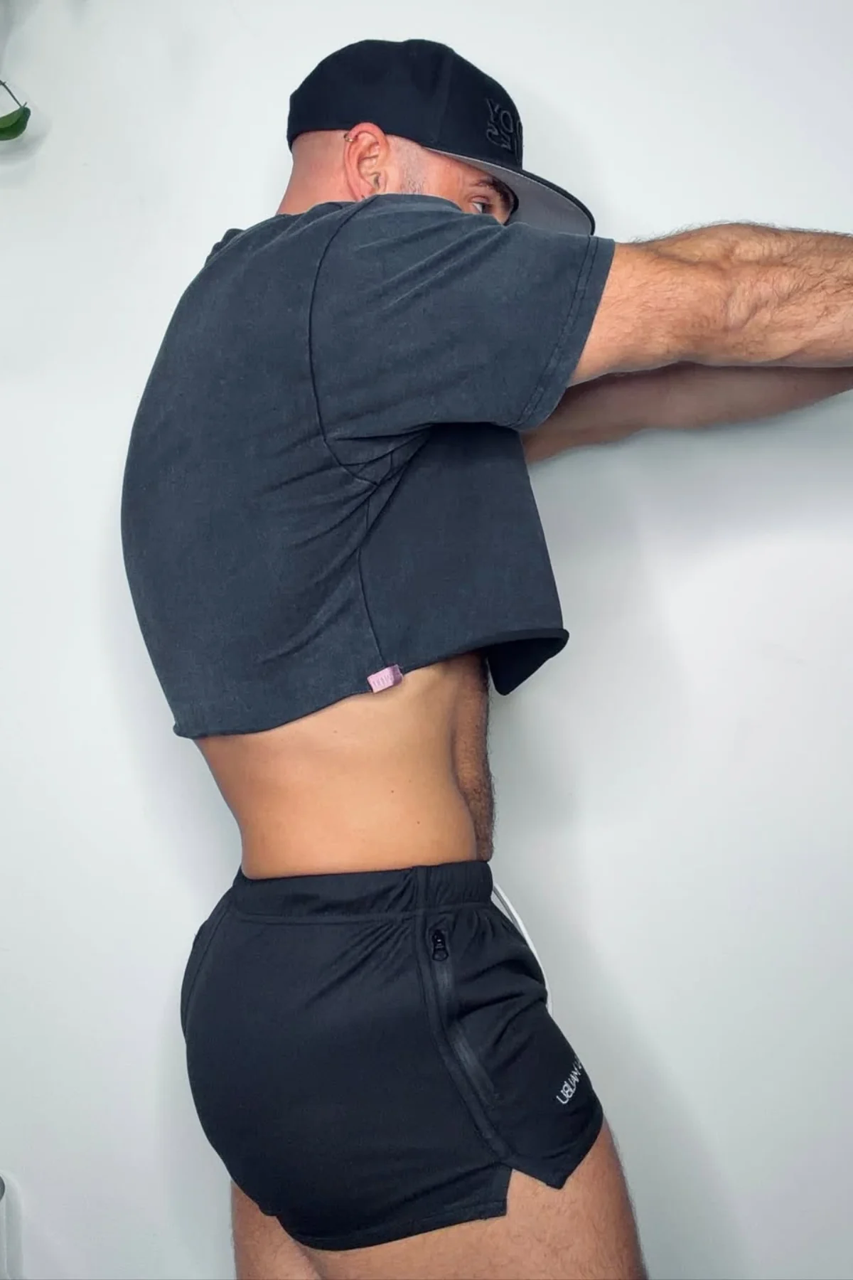 For-the-Night 2" Gym Short Shorts with Drawstring - Obsidian Black - Image 7