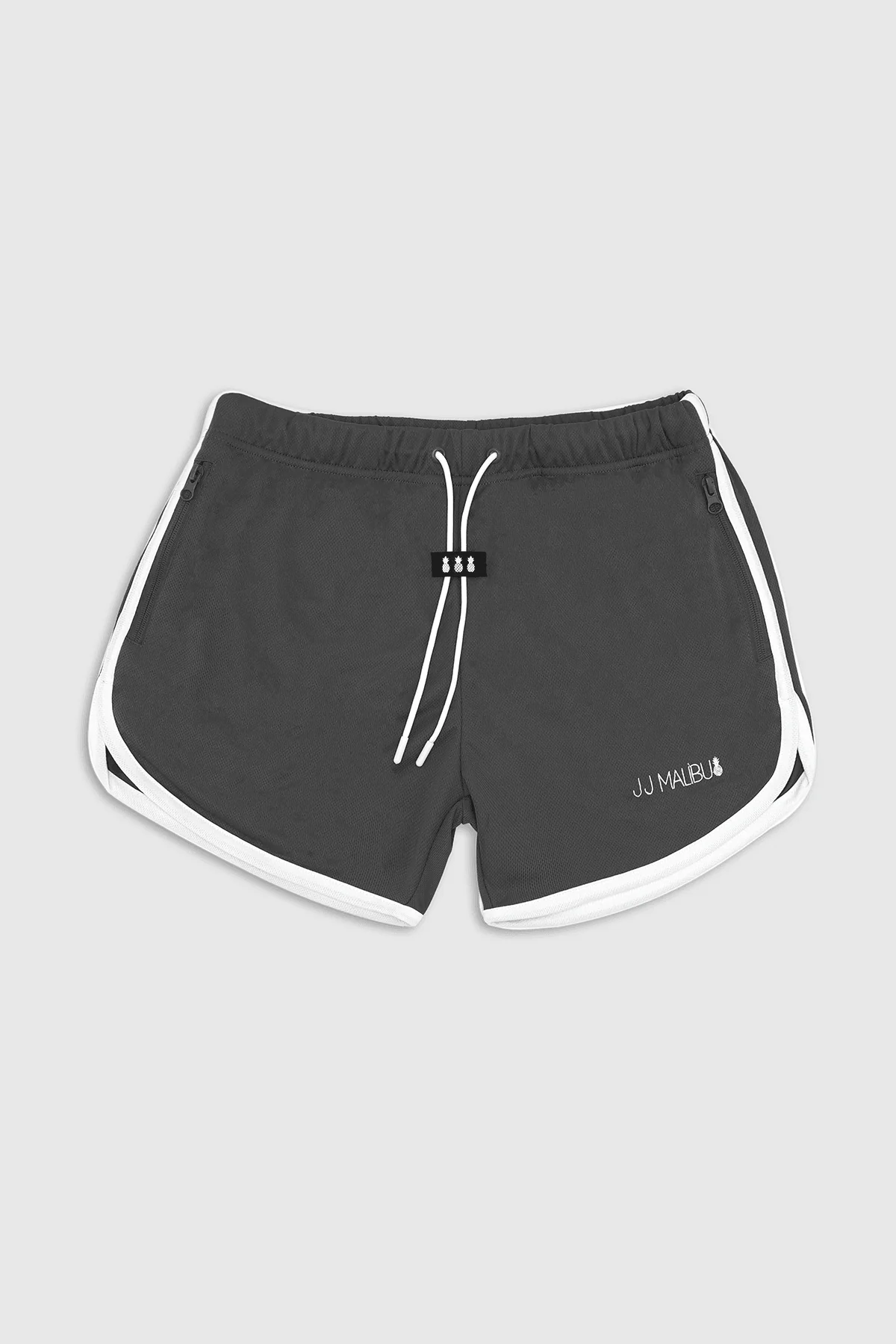 For-the-Night 4" Gym Short Shorts with Drawstring - Grey - Image 3