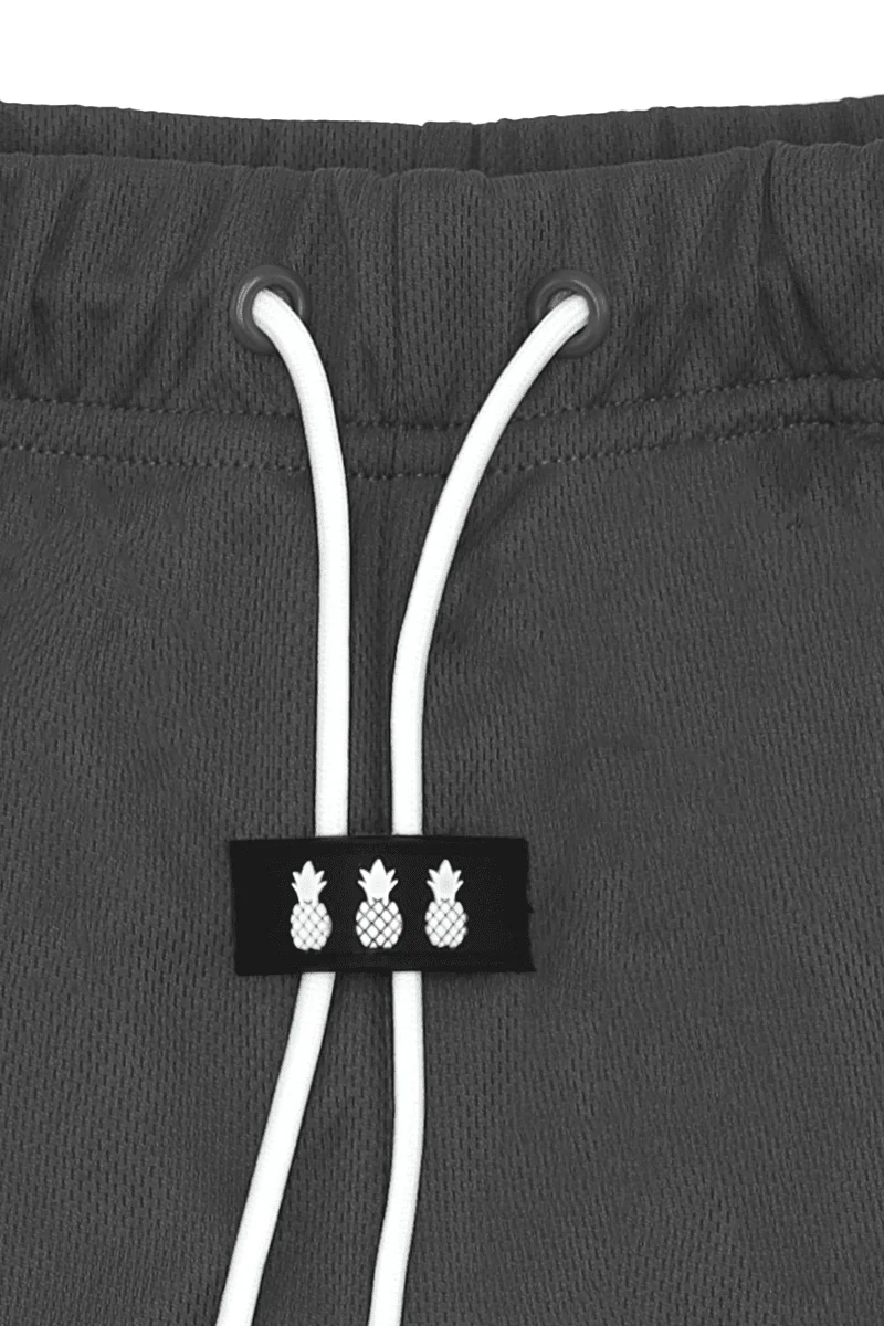 For-the-Night 4" Gym Short Shorts with Drawstring - Grey - Image 4