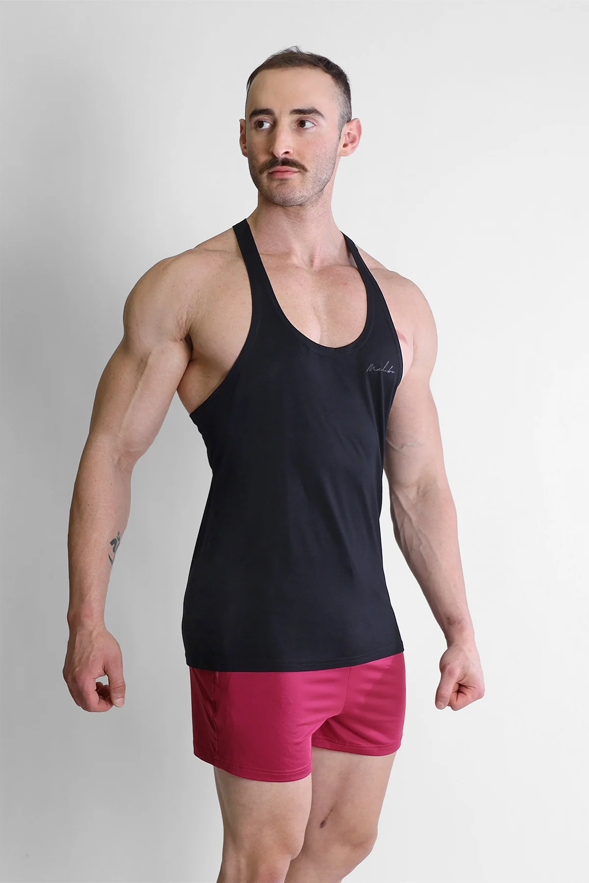 Gym Bae Classic Workout Stringer - Black - Image 2