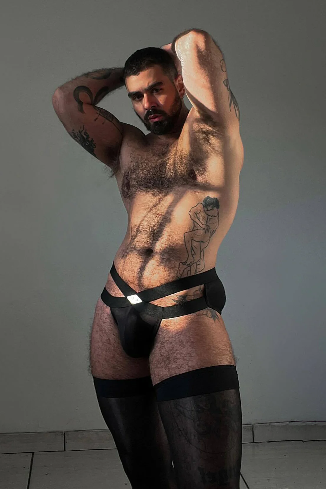 Hustler Cross Briefs - Obsidian Black - Image 2