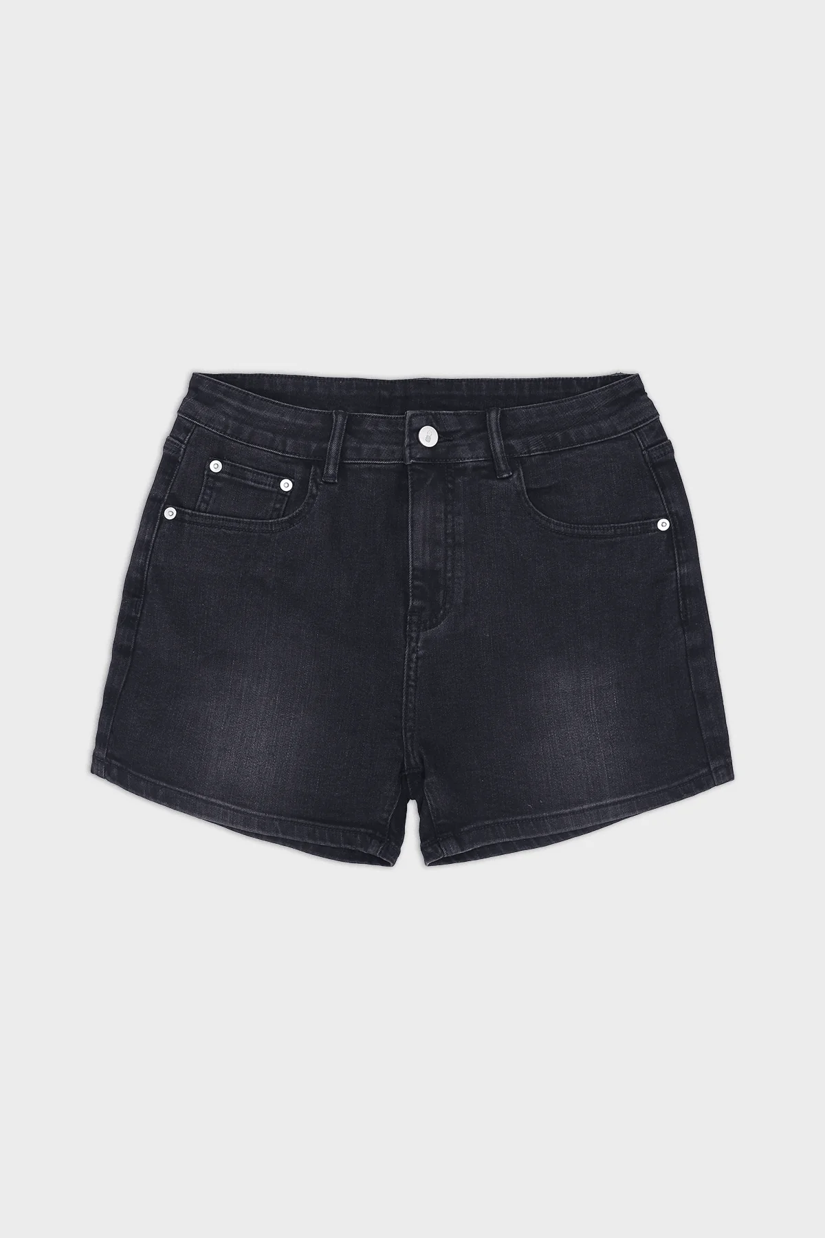 In-Your-Dreams 3.5" Denim Short Shorts - Black - Image 5