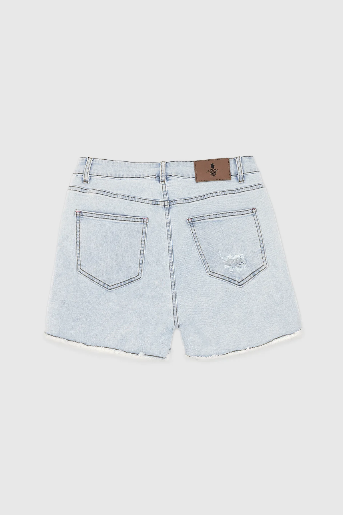 Jaded 3.5" Denim Short Shorts - Light Sky Blue - Image 7