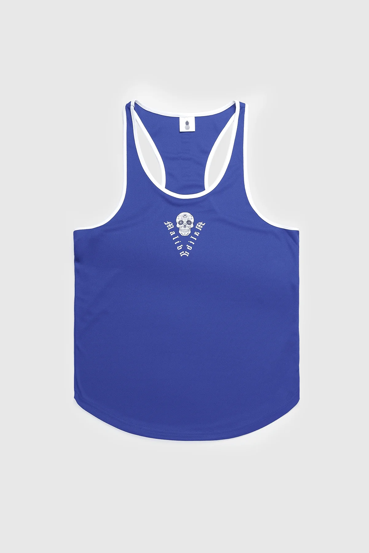 JJ Cool-Dry Gym Stringer - Dark Blue w/ Skull Design - Image 5
