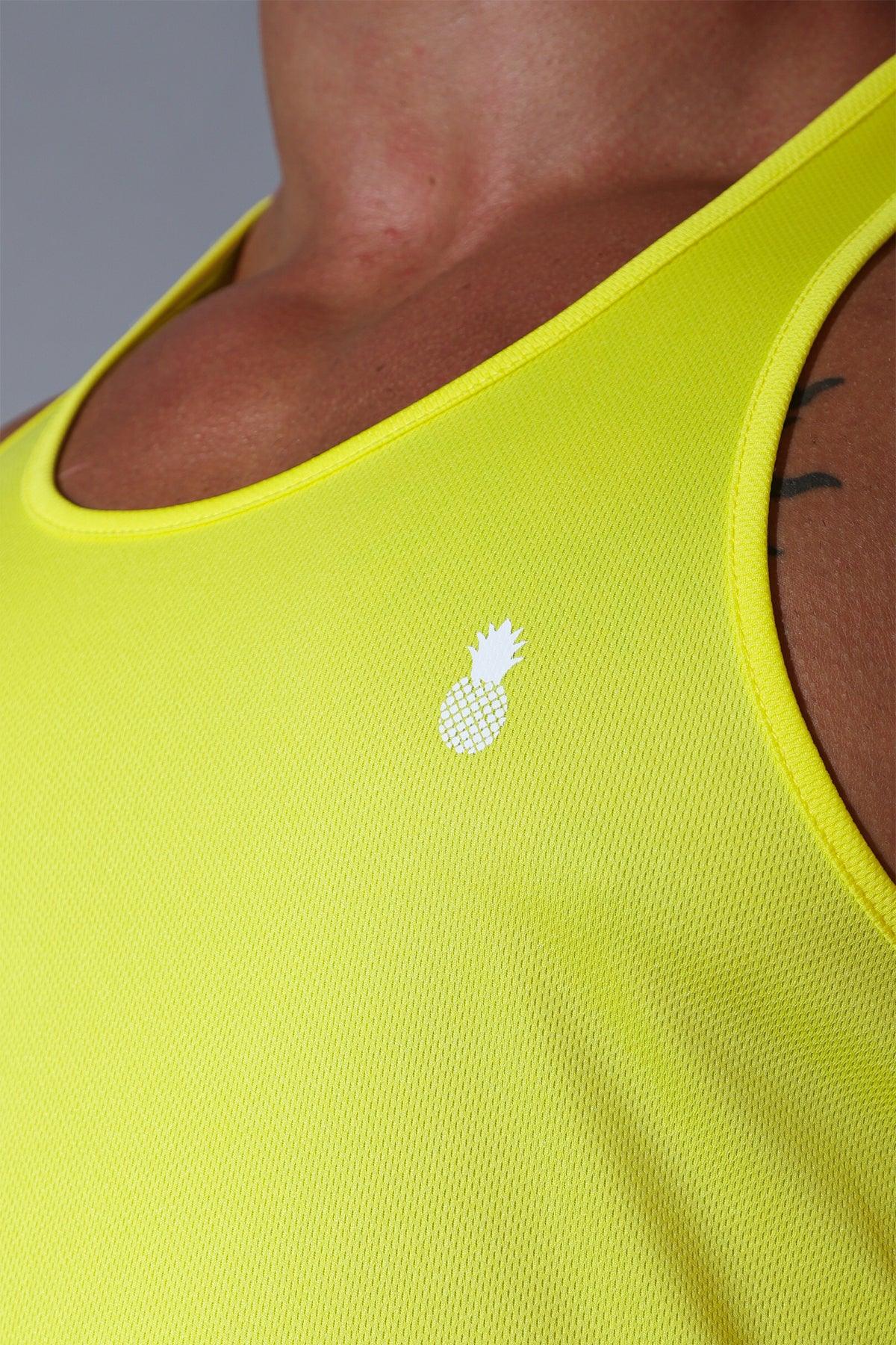 JJ Cool-Dry Gym Stringer - Lemon Yellow - Image 4