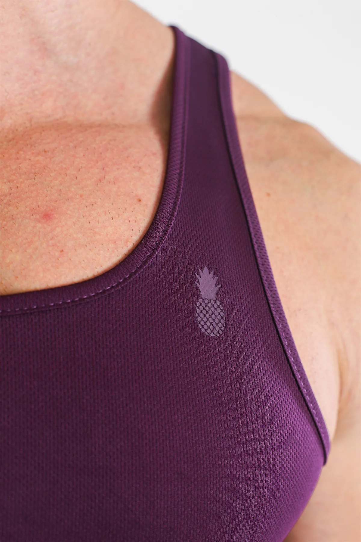 JJ Dry-Cool Crop Tank Top- Purple - Image 4