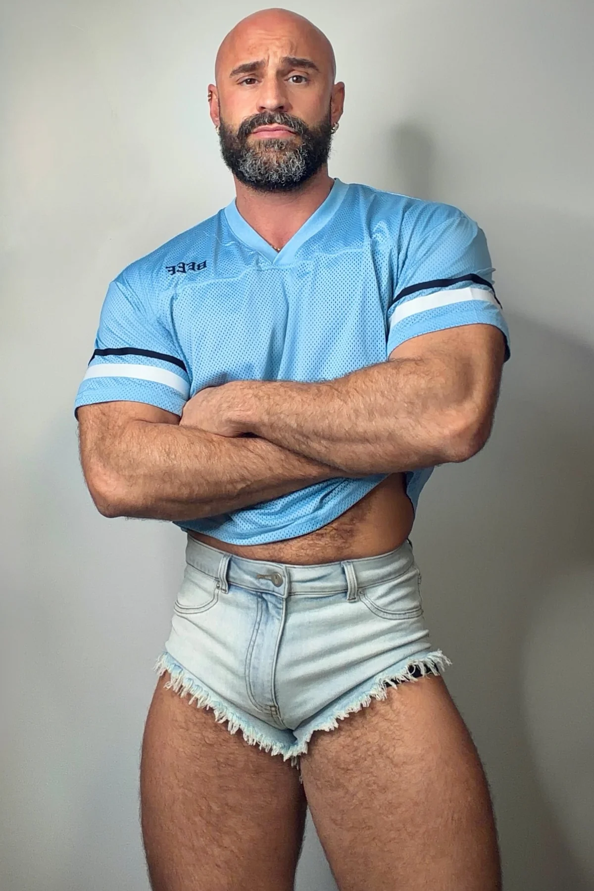 JJ Varsity V-Neck Jersey - Sky Blue