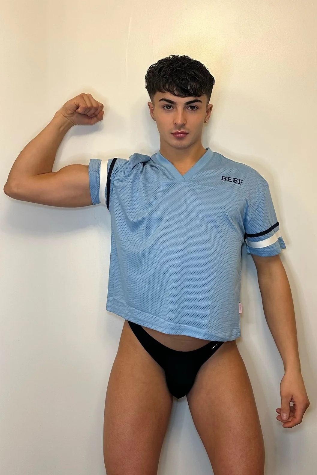 JJ Varsity V-Neck Jersey - Sky Blue - Image 9