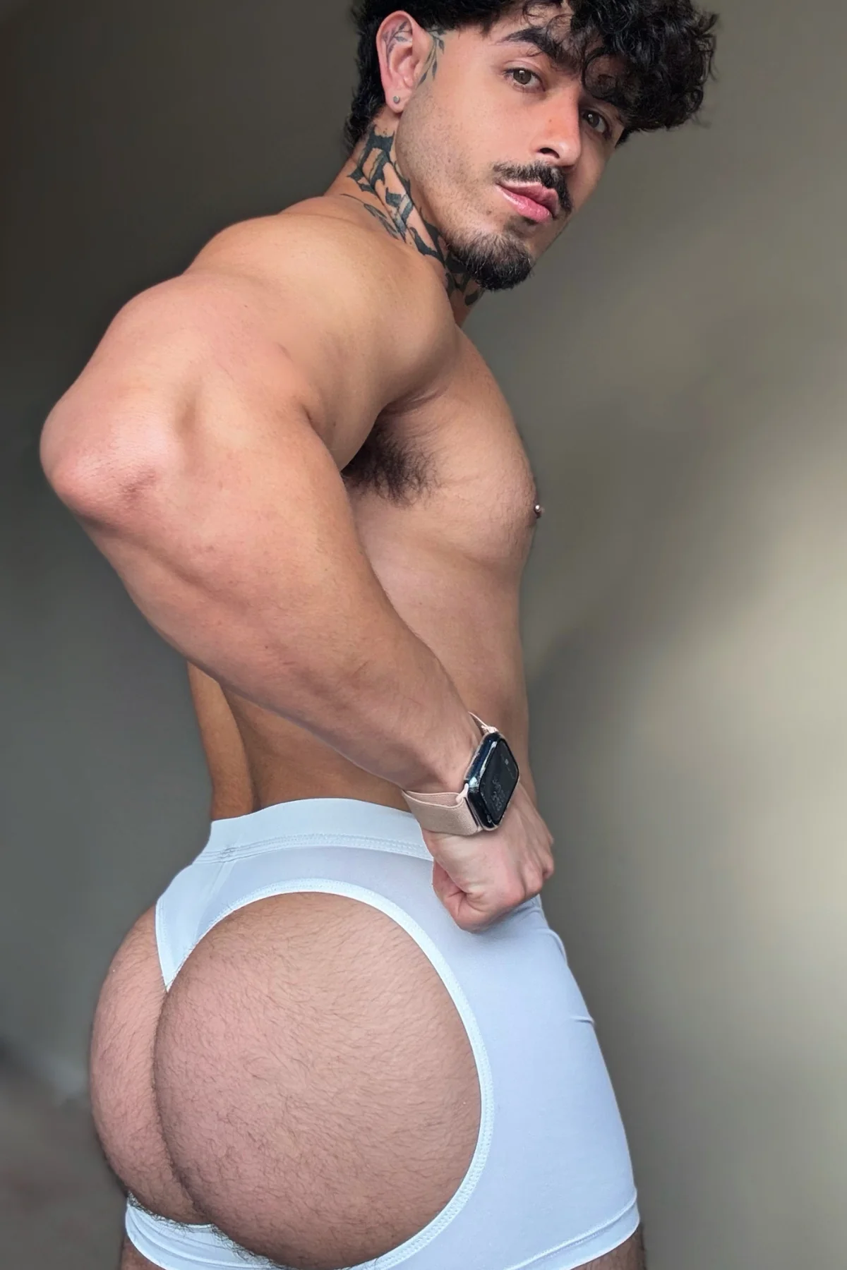 Juicy JJ Boxers with Rear Cutouts - Polar White - Image 6
