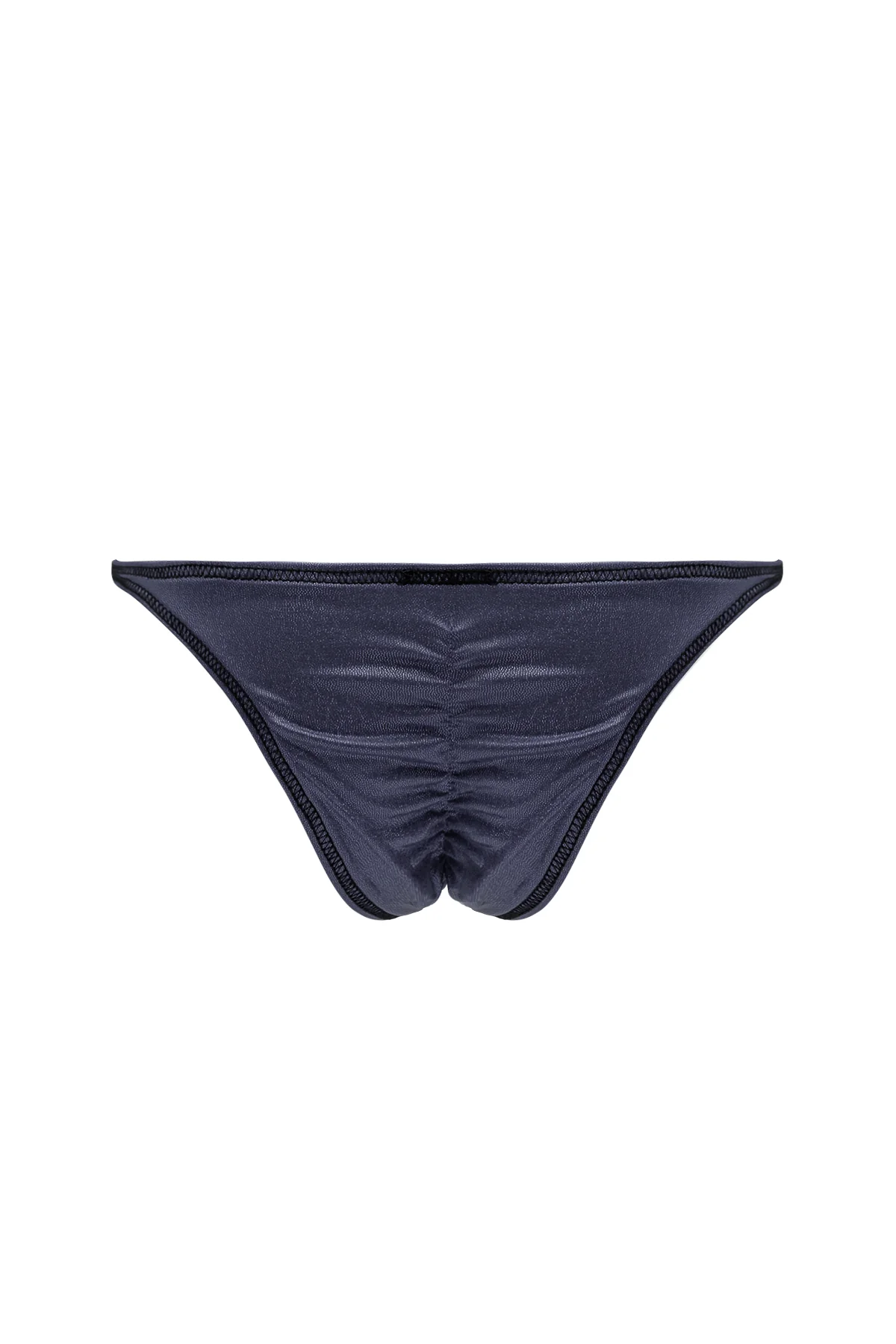 Luna Scrunch-Butt Thong - Metallic Black - Image 6
