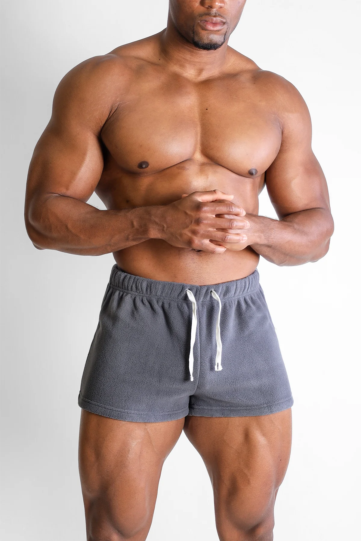 Luxe Plush Fleece 2" Short Shorts - Grey