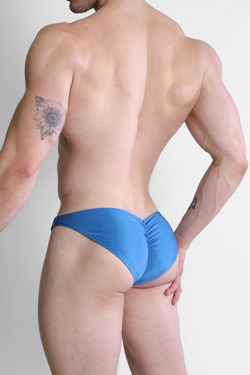 Dynamic Classic Scrunch-Butt Brief - Neon Blue - Image 2