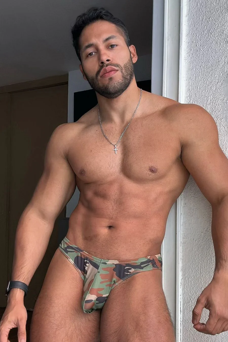 Men's Slimmer Bulge Briefs - Camo - Image 3