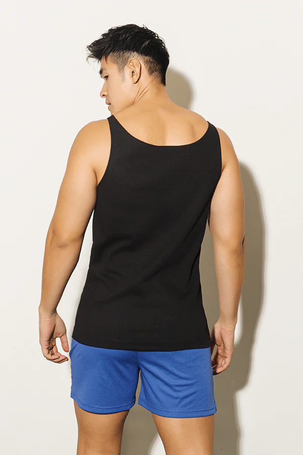 Malibu Wide-Cut Tank Top - Black