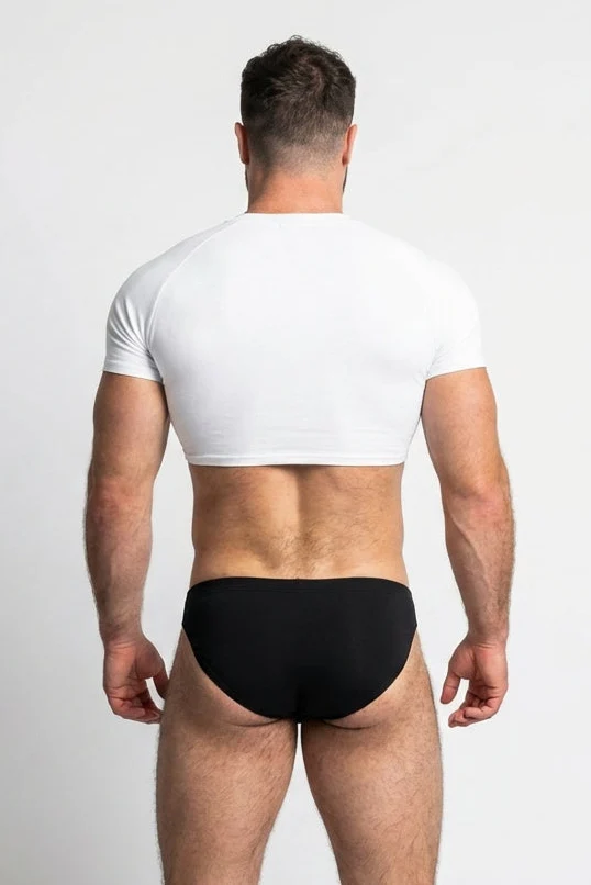 Muscle-Fit Crop Tee - Daylight Bae - Image 3