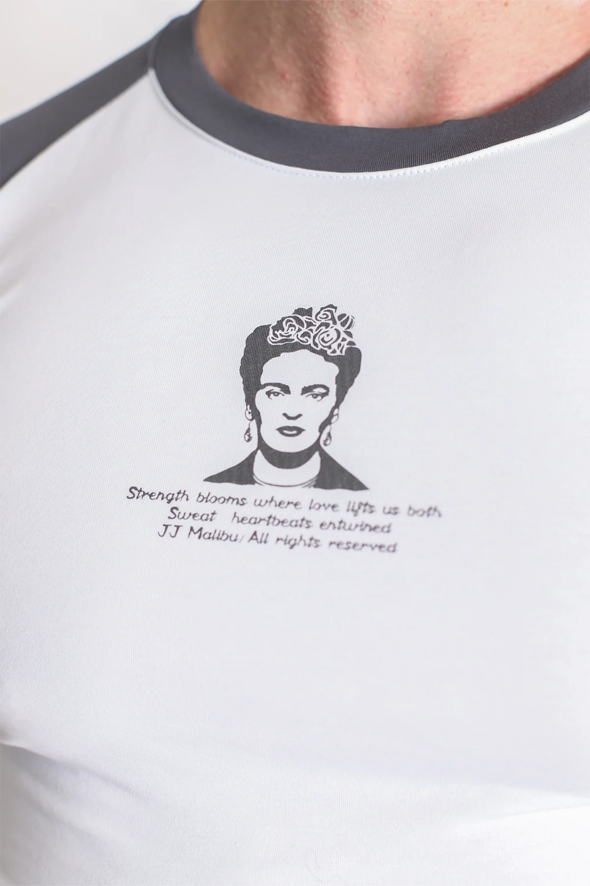 Muscle-Fit Crop Tee - Rebel Bloom - Image 2