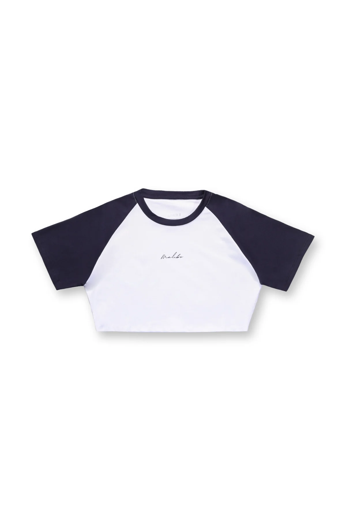 Muscle-Fit Crop Tee - Malibu Script - Image 3